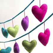 Felt Heart Garland3